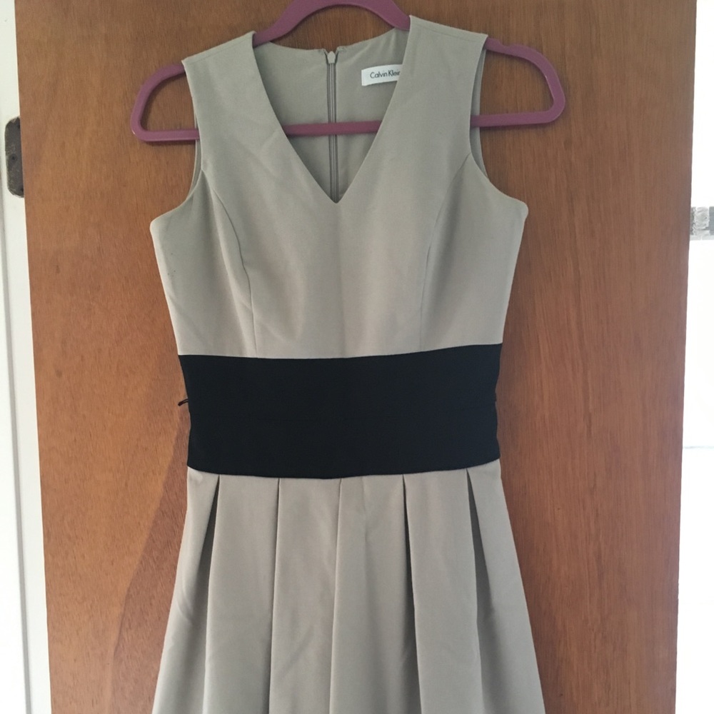 Calvin Klein beige dress